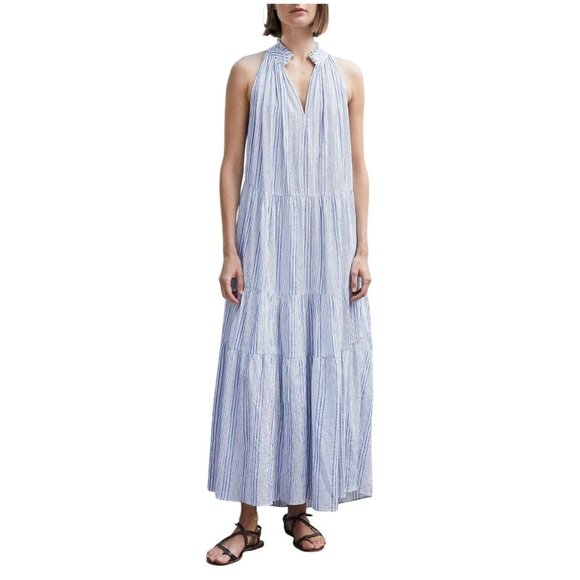 Apiece Apart Nissi Tiers Maxi Dress Blue - Size 2